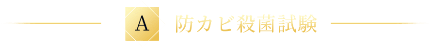 A 防カビ殺菌試験