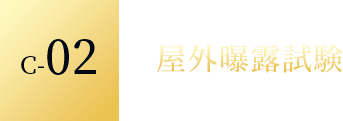 C-02 屋外曝露試験