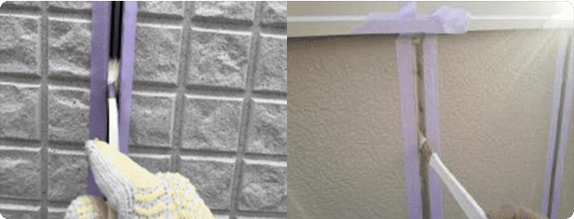 ガスケット目地は専用のプライマーを塗布