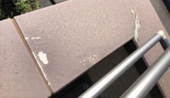 バルコニー笠木の劣化