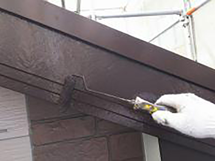 破風仕上げ1回目です。