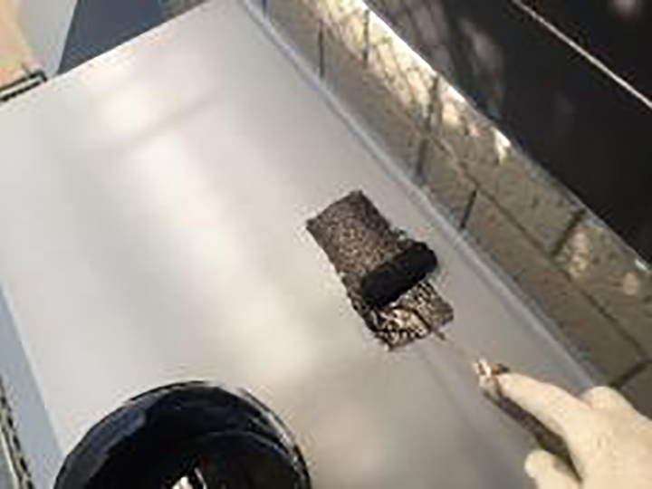 霧除け仕上げ1回目を行います。