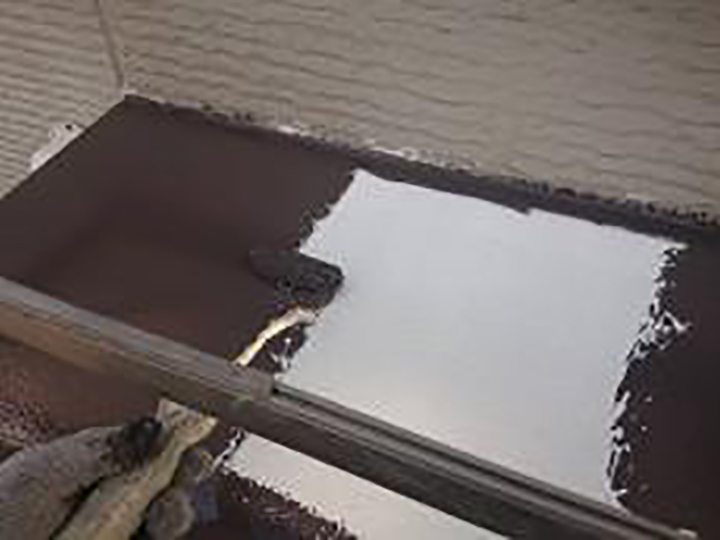 霧除け仕上げ1回目を行います。