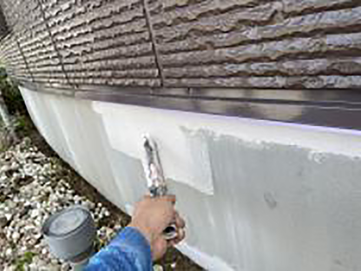 一部基礎仕上げ1回目を行います。