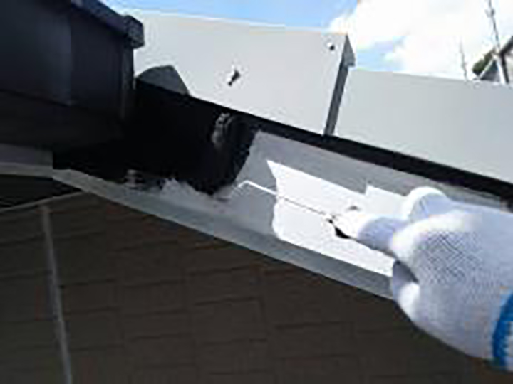 破風仕上げ1回目を行います。