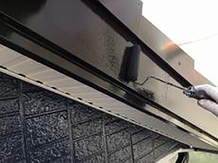 破風仕上げ2回目を行います。