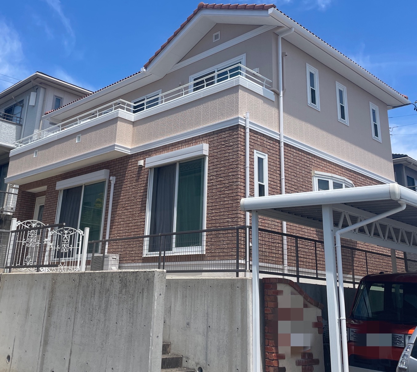 H様邸 外壁塗装リフォーム／屋根瓦ビス緩み戻し